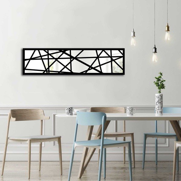 Vera üveg fali dísz fa kerettel, 108 x 28 cm-image-1