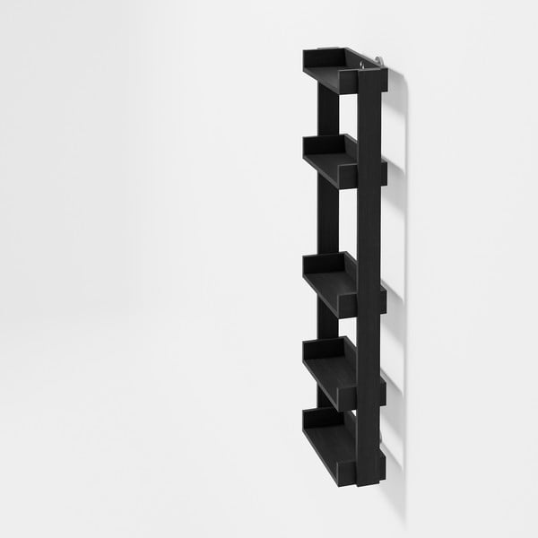 Yoku fekete tölgyfa fürdőszobai fali polc - Wireworks-image-1