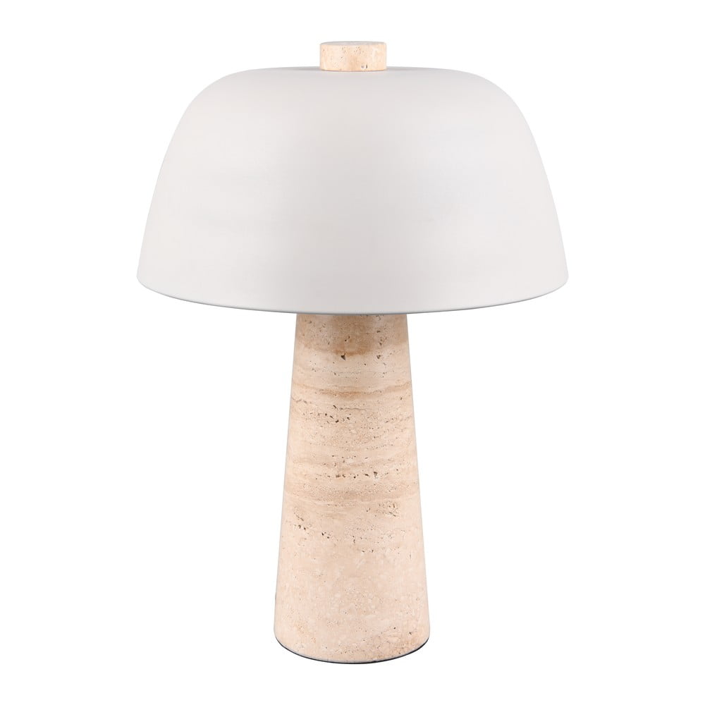 Fehér-bézs asztali lámpa fém búrával (magasság 41 cm) Timba Trio Select