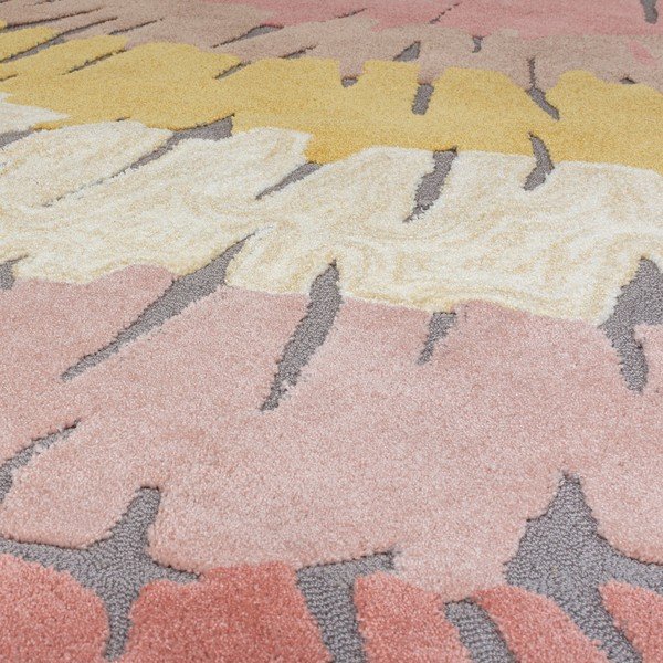 Woodgrain rózsaszín-sárga szőnyeg, 120 x 170 cm - Flair Rugs-image-2