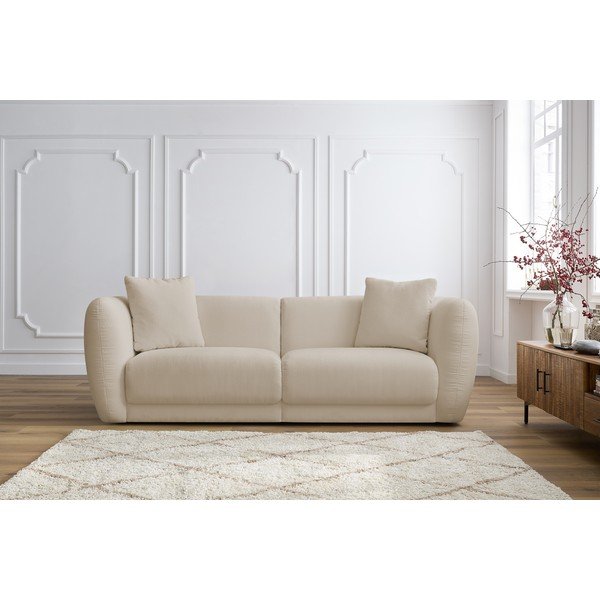 Bézs kanapé 230 cm Bourbon – Bobochic Paris-image-1