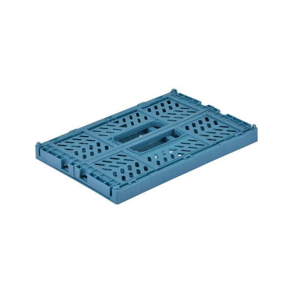 Kék műanyag tárolódoboz 21x14.5x8 cm – Homéa-image-2