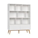Swing fehér gyerek könyvespolc, 120 x 160 cm - Pinio