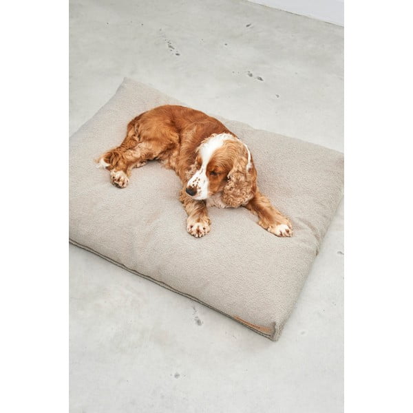 Világosbarna buklé matrac kutyáknak 100x75 cm Mondo Cappuccino M – MiaCara-image-4