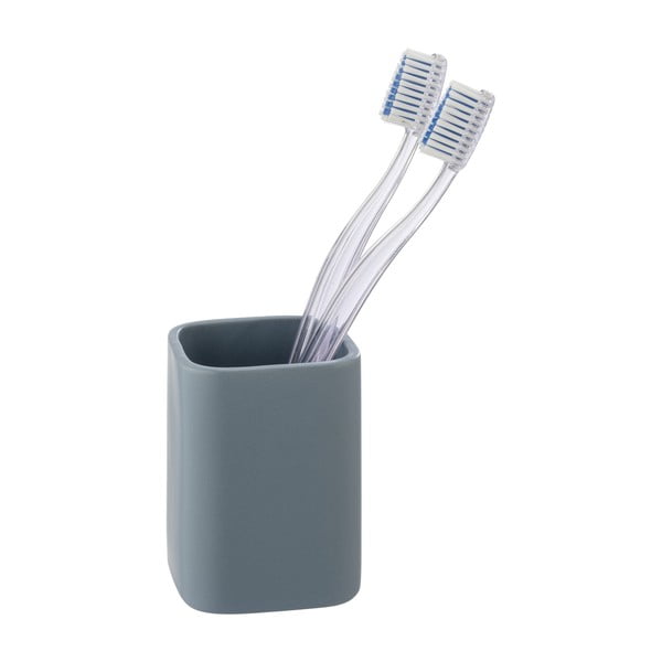 Kék kerámia fogkefetartó pohár Hexa – Wenko-image-3