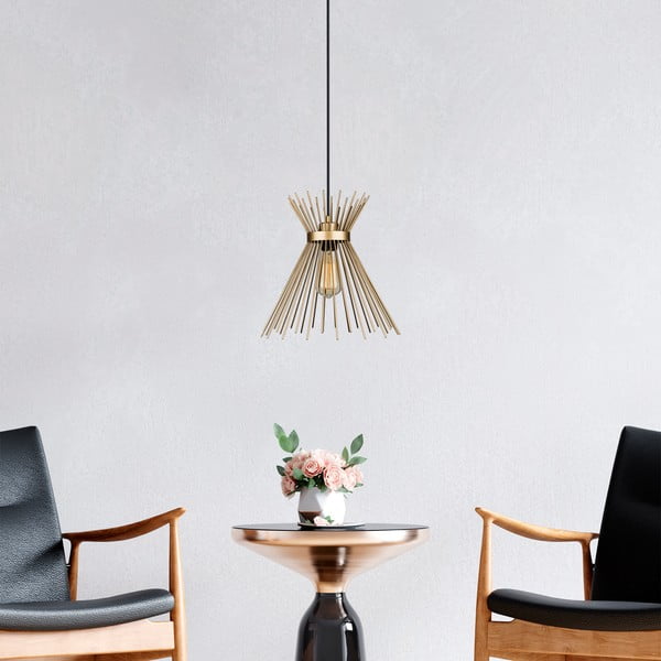 Aranyszínű fém függőlámpa Izmir – Squid Lighting-image-3