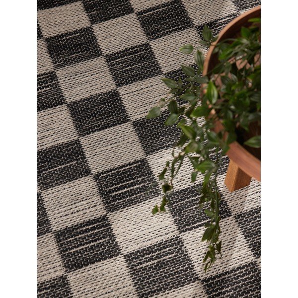 Fekete-krémszínű kétoldalas-kézi szövésű jutakeverék szőnyeg 120x170 cm Rex – Hanse Home-image-3