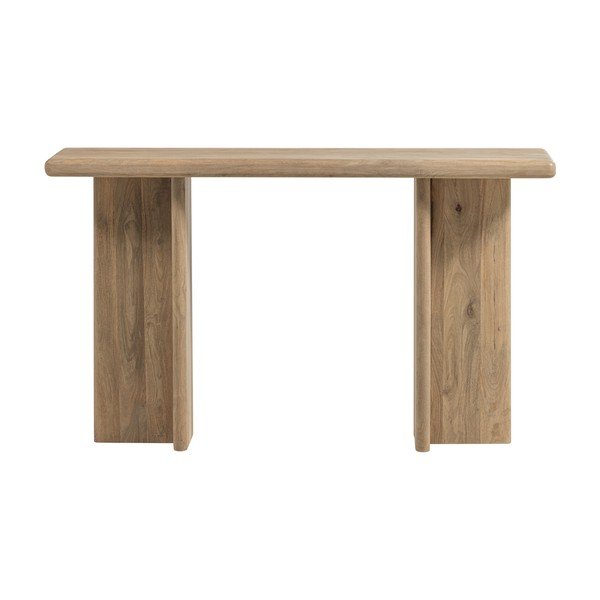 Világos natúr színű mangófa konzolasztal 40x80 cm Ato – WOOOD