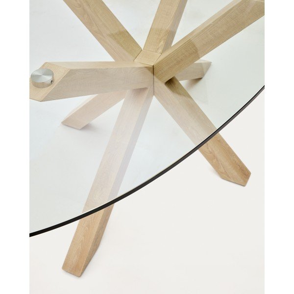 Étkezőasztal üveg asztallappal 100x200 cm Argo – Kave Home-image-4