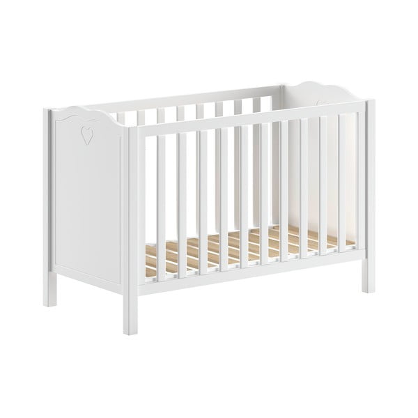 Fehér borovi fenyő babaágy 60x120 cm Amori – Vipack