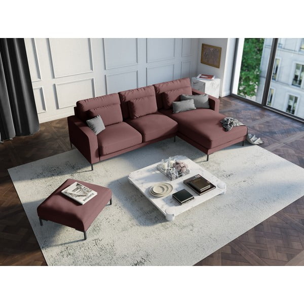 Seine rózsaszín sarokkanapé, jobb oldali - Interieurs 86-image-1