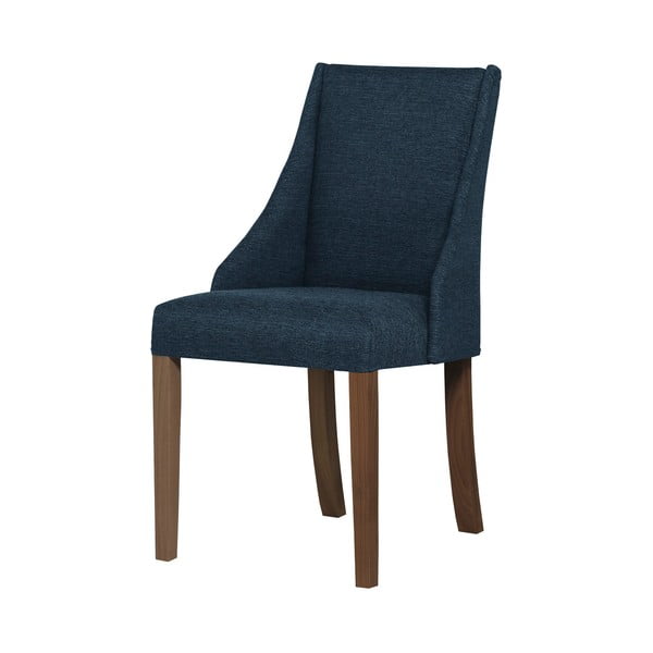 Absolu kék bükk szék, sötétbarna lábakkal - Ted Lapidus Maison