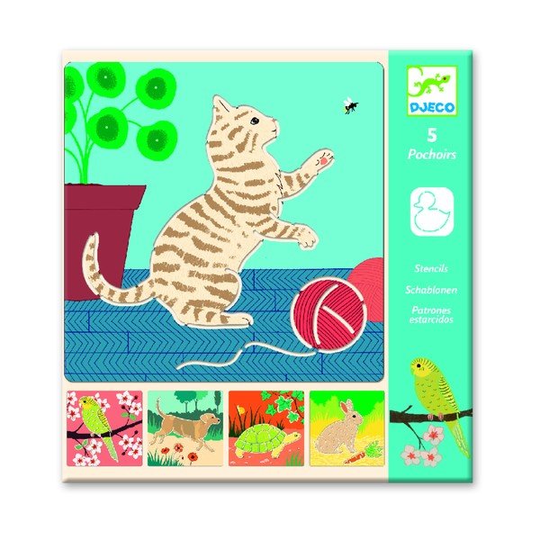 Animals 5 db sablon - Djeco-image-2
