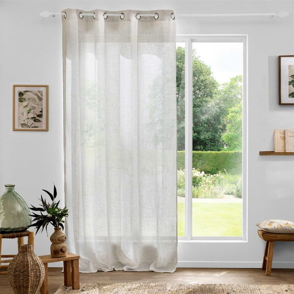 Bézs fényáteresztő függöny 140x280 cm Marius – douceur d'intérieur-image-4