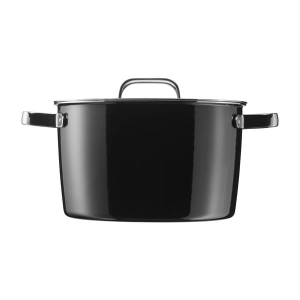 Fusiontec® Thermal fekete rozsdamentes acél edény fedővel, ⌀ 24 cm - WMF