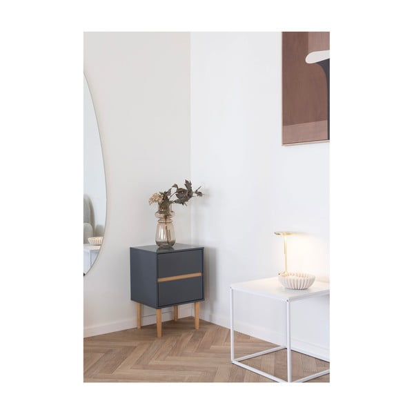 Világosbarna üveg váza (magasság 31 cm) – House Nordic-image-2