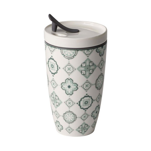 Like To Go zöld-fehér porcelán utazóbögre, 350 ml - Villeroy & Boch-image-2