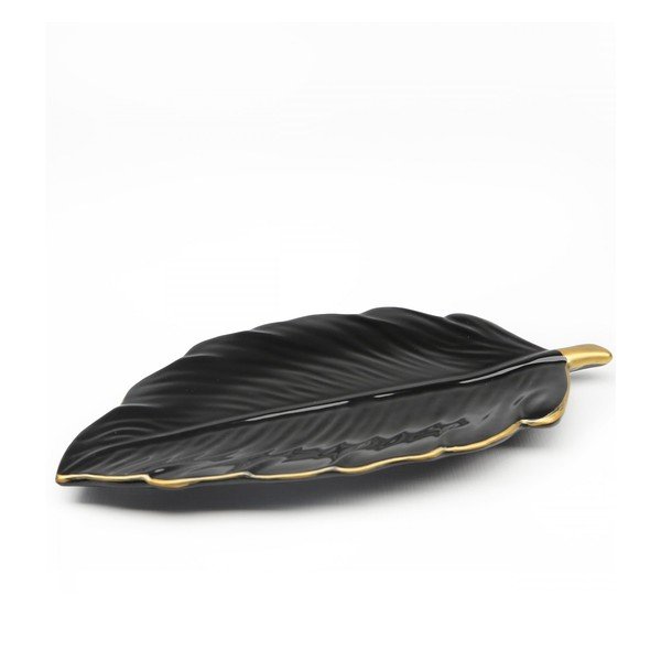 Kerámia dekoratív tálca Leaf – Mioli Decor