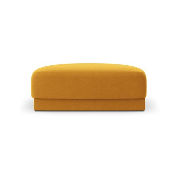 Mustársárga bársony puff Miley  – Micadoni Home-image-3
