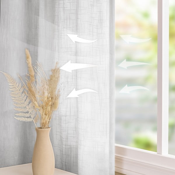 Fehér függöny 140x250 cm Valeta – Restilo-image-3