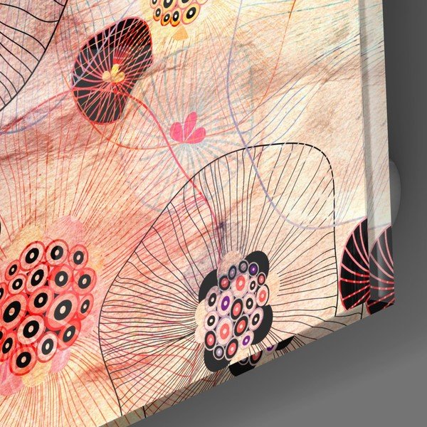 Alternative Flowers üvegkép, 40 x 40 cm - Insigne-image-2