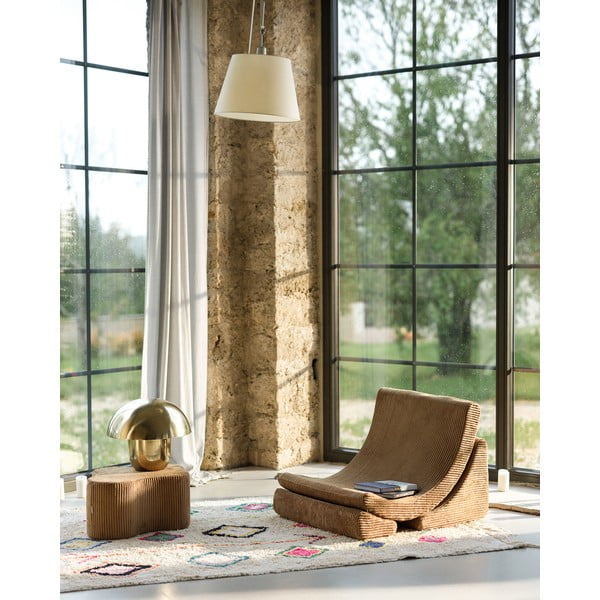 Barna kordbársony gyerek puff Cloud – Wigiwama-image-3