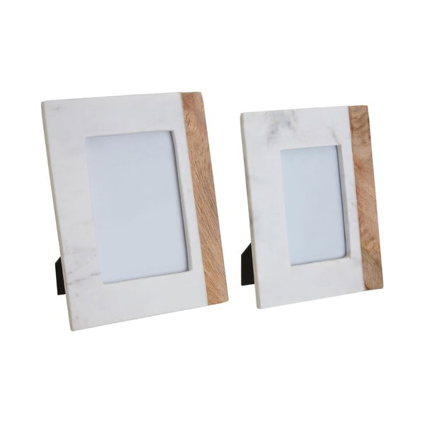 Fehér-natúr színű kő képkeret 18x23 cm Sena – Premier Housewares-image-1