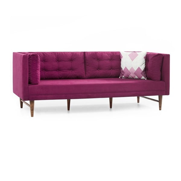 Home Eva rózsaszín háromszemélyes kanapé - Balcab