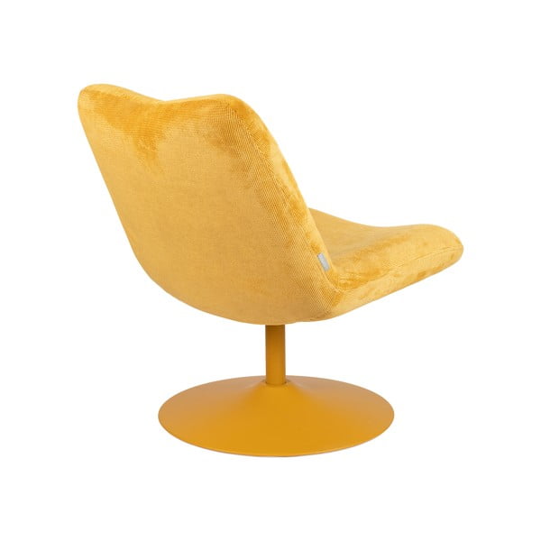 Okkersárga bársony fotel Bubba – Zuiver-image-4