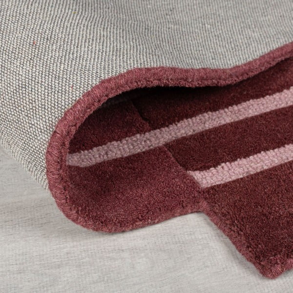 Borvörös kézi szövésű gyapjú szőnyeg 200x290 cm Split Ombre Shaped – Flair Rugs-image-2