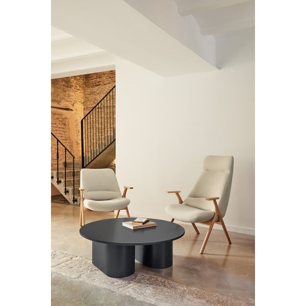 Antracitszürke dohányzóasztal 110x111 cm Totem – Teulat-image-1