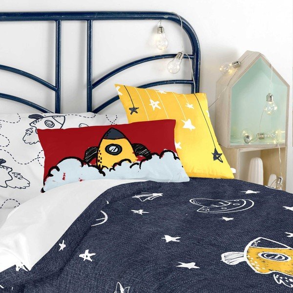 Starspace mintás paplan- és párnahuzat szett, 140 x 200 cm - Baleno-image-1