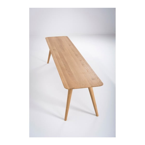 Stafa tömör tölgyfa pad, hossza 140 cm - Gazzda-image-4