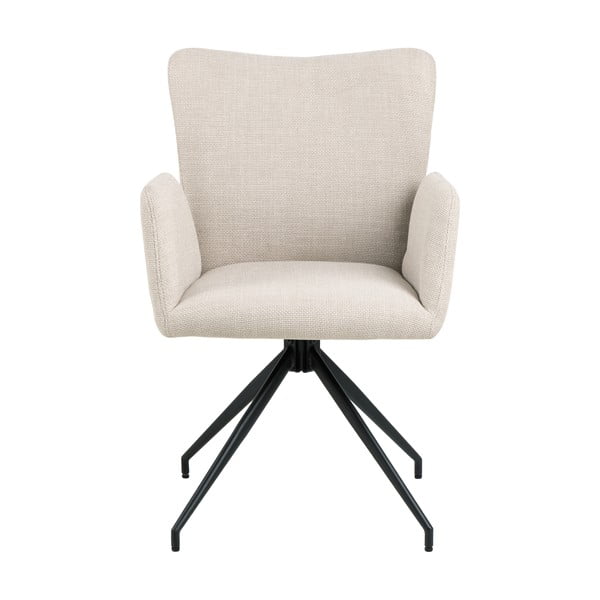 Bézs kárpitozott karfás étkezőfotel szett 2 db-os Laura – Actona-image-2