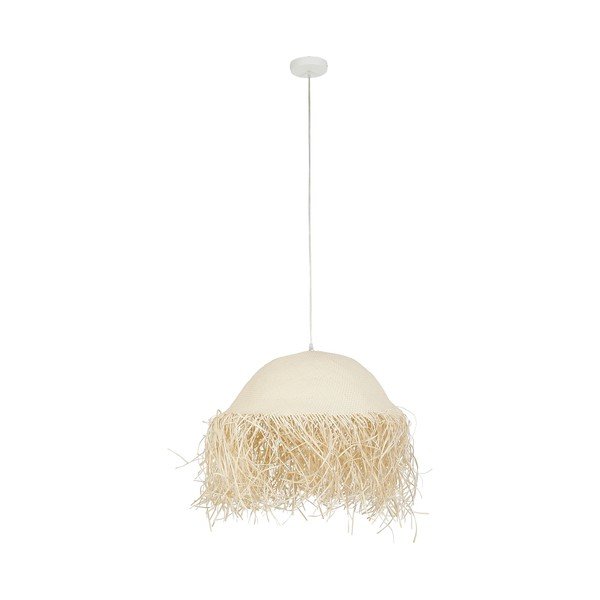 Krémszínű függőlámpa ø 50 cm Palmeraie – Côté Table
