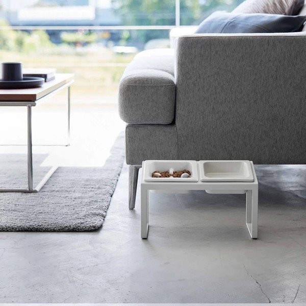 Kerámia tálka szett állvánnyal kisállatoknak Nooks – YAMAZAKI-image-3