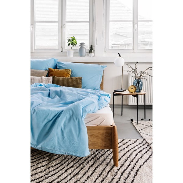 Azúrkék kétszemélyes pamut ágynemű, 200 x 220 cm - Bonami Selection-image-3