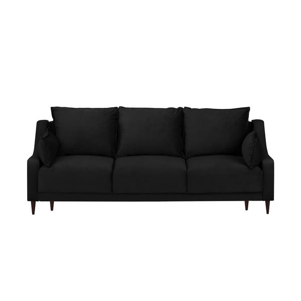 Freesia fekete kinyitható kanapé tárolóhellyel - Mazzini Sofas