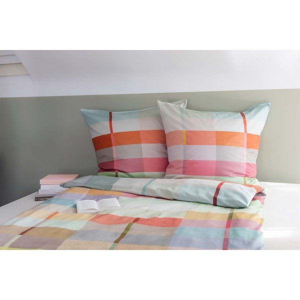 Egyszemélyes pamut-szatén ágyneműhuzat 135x200 cm Ravenna – Remember-image-1