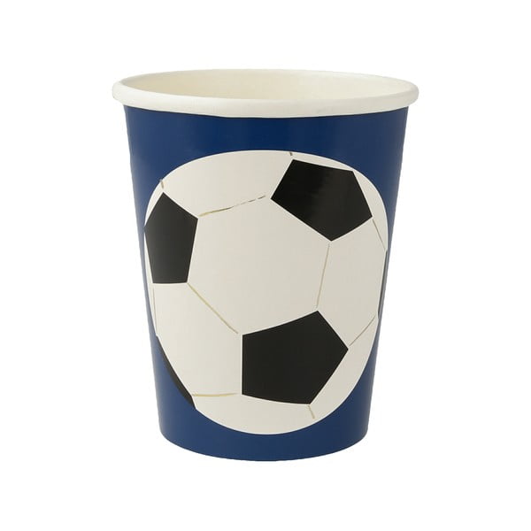 Egyszer használatos papír  pohár készlet 8 db-os Soccer – Meri Meri