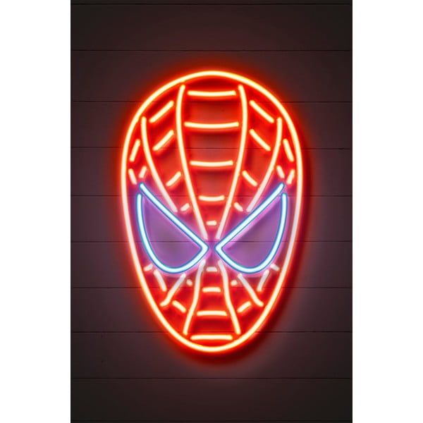 Neon Art Spider Man poszter, 30 x 40 cm - Blue-Shaker