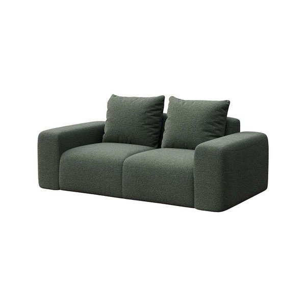 Zöld buklé kanapé 212 cm Monce – Rodier-image-2