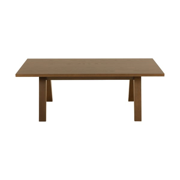 Barna dohányzóasztal tölgyfa dekorral 70x130 cm A-Line – Actona-image-1