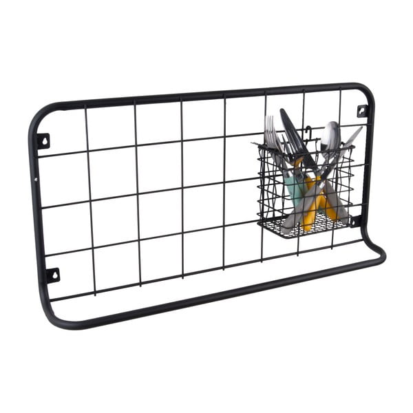 Open Grid fekete fali szervező - PT LIVING-image-1