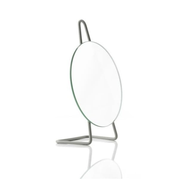 A-Mirror sötétszürke, asztali kozmetikai tükör, ø 31 cm - Zone