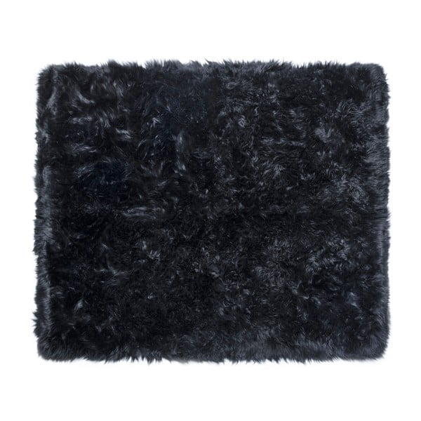 Zealand Sheep fekete bárányszőrme szőnyeg, 130 x 150 cm - Royal Dream