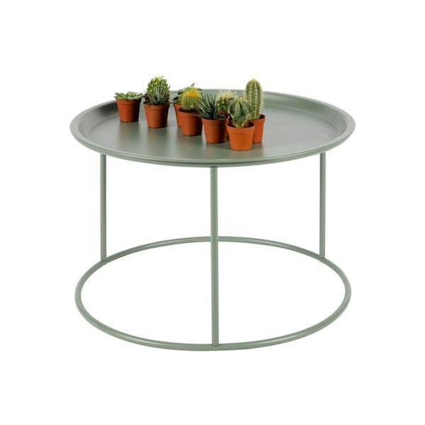 Ivar világoszöld dohányzóasztal, ⌀ 56 cm - WOOOD-image-1