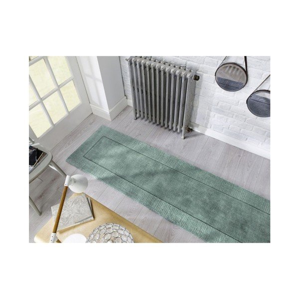 Tuscany Sienna duck Egg gyapjú futószőnyeg, 60 x 230 cm - Flair Rugs-image-1