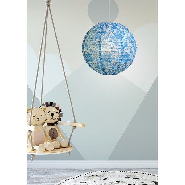 Fehér-kék lámpabúra ø 35 cm – Candellux Lighting-image-1