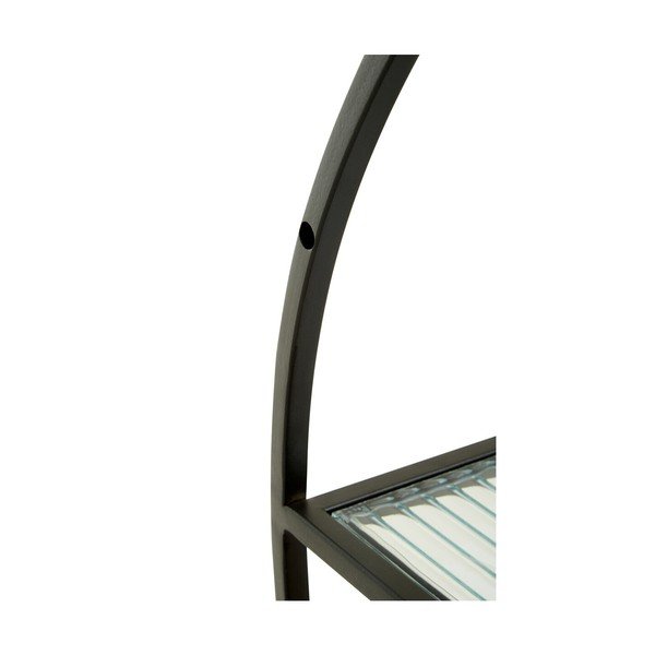 Fekete-natúr színű többszintes fém fali polc 61 cm Mataram – Premier Housewares-image-4